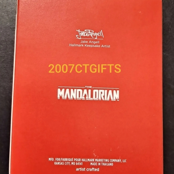 BNIB 2020 DISNEY Star Wars Hallmark Keepsake THE MANDALORIAN Christmas Ornament. - Picture 7 of 7